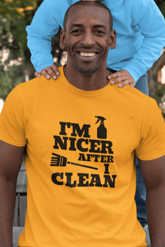 I'm Nicer After I Clean Savvy Cleaner Funny Cleaning Shirts Premium T-Shirt