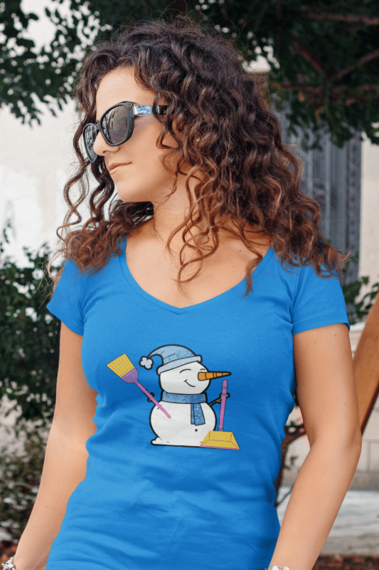 Janitor Snowman Savvy Cleaner Funny Cleaning Shirts Women's Standard T-Shirt