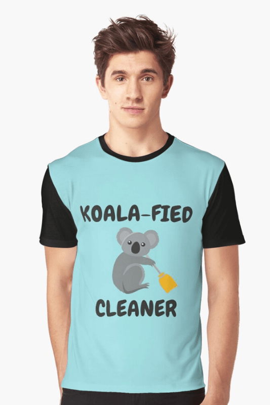 Koalafied Cleaner Savvy Cleaner Funny Cleaning Shirts Graphic Tee
