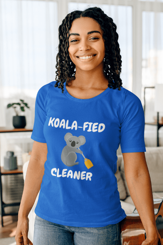 Koalafied Cleaner Savvy Cleaner Funny Cleaning Shirts Women's Slouchy T-Shirt