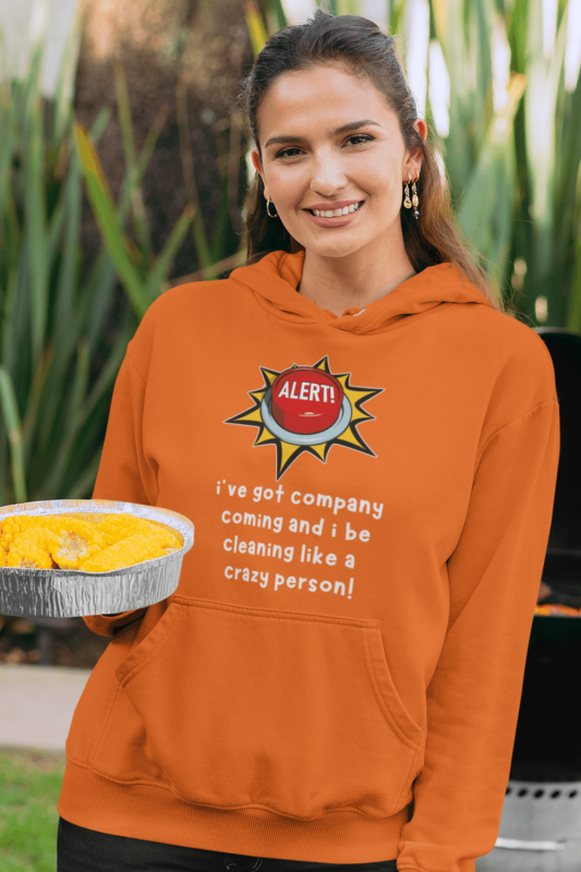 Like a Crazy Person Savvy Cleaner Funny Cleaning Shirts Classic Pullover Hoodie