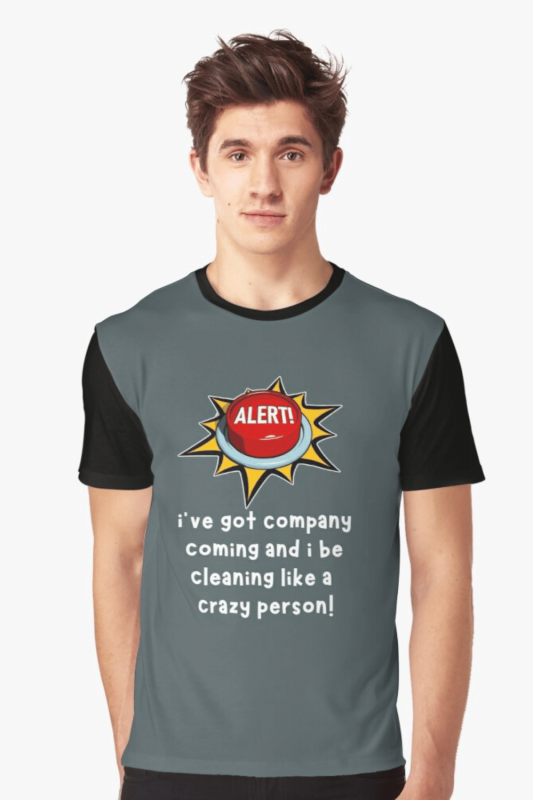 Like a Crazy Person Savvy Cleaner Funny Cleaning Shirts Graphic Tee