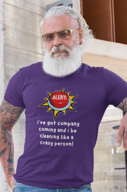 Like a Crazy Person Savvy Cleaner Funny Cleaning Shirts Men's Standard T-Shirt