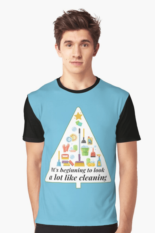 Look a Lot Like Cleaning Savvy Cleaner Funny Cleaning Shirts Graphic T-Shirt