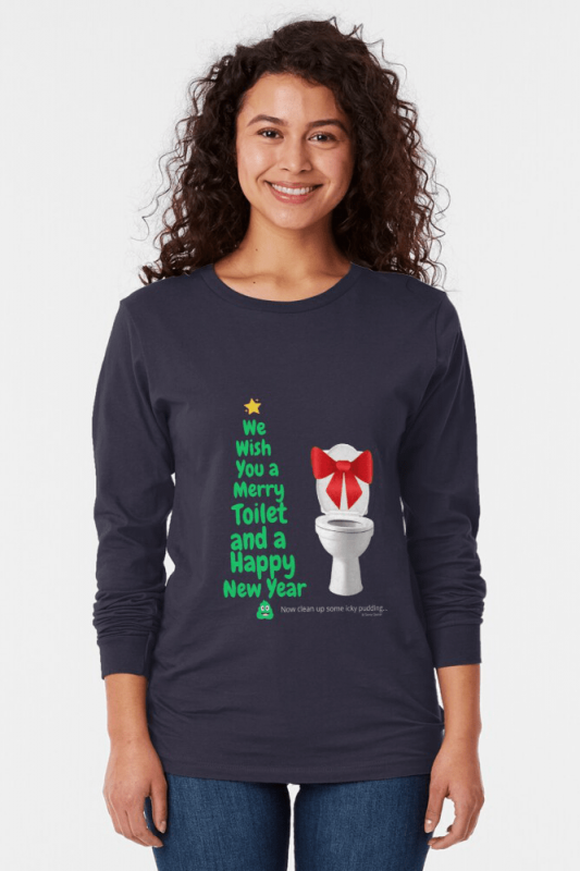 Merry Toilet, Savvy Cleaner Funny Cleaning Shirts, Long sleeve shirt