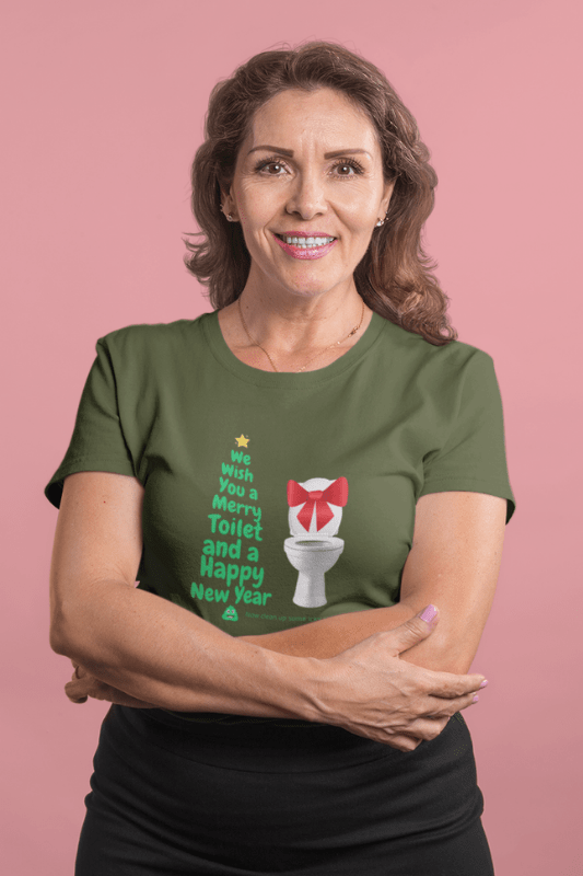 Merry Toilet, Savvy Cleaner Funny Cleaning Shirts, Women's Triblend T-Shirt