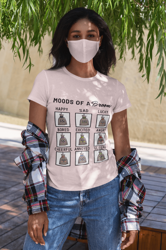 Moods of a Broom, Savvy Cleaner Funny Cleaner Shirts, Women's Premium Tee