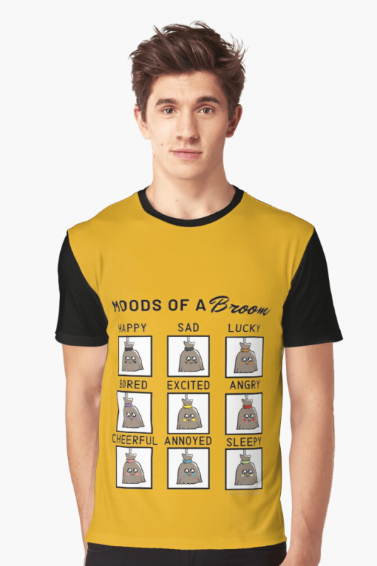 Moods of a Broom, Savvy Cleaner Funny Cleaning Shirts, Graphic Shirt
