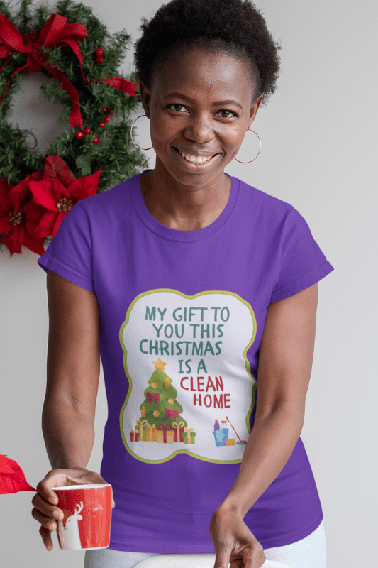 My Gift To You This Christmas Savvy Cleaner Funny Cleaning Shirts Women's Boyfriend T-Shirt