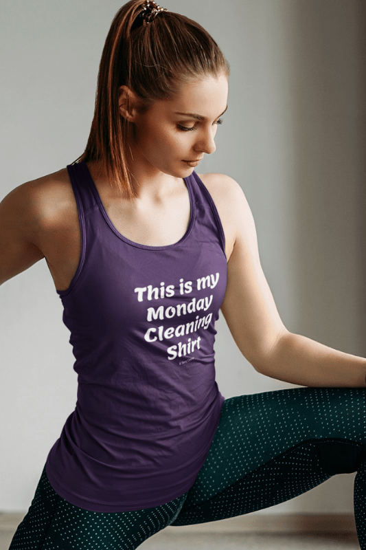 My Monday Cleaning Shirt, Savvy Cleaner Funny Cleaning Shirts, Premium Tank Top