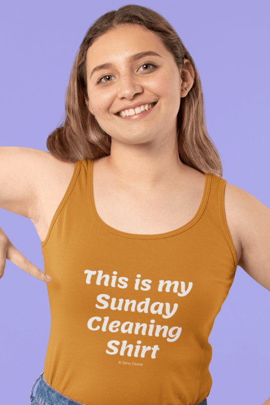 My Sunday Cleaning Shirt, Savvy Cleaner Funny Cleaning Shirt, Classic Tank Top