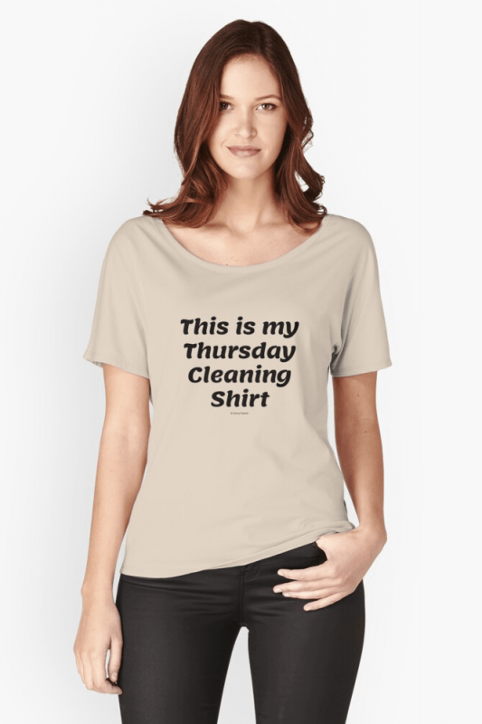 My Thursday Cleaning Shirt, Savvy Cleaner Funny Cleaning Shirts, Relaxed fit shirt