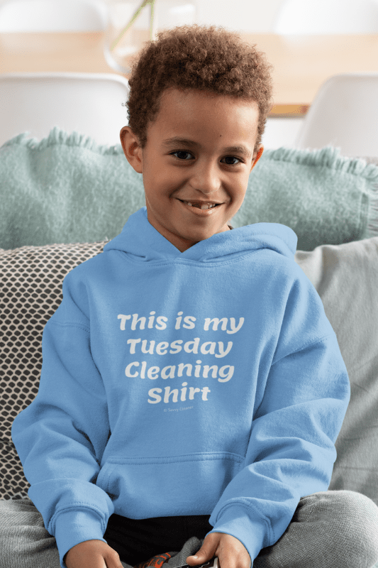 My Tuesday Cleaning Shirt, Savvy Cleaner Funny Cleaning Shirts, Kids Classic Pullover Hoodie