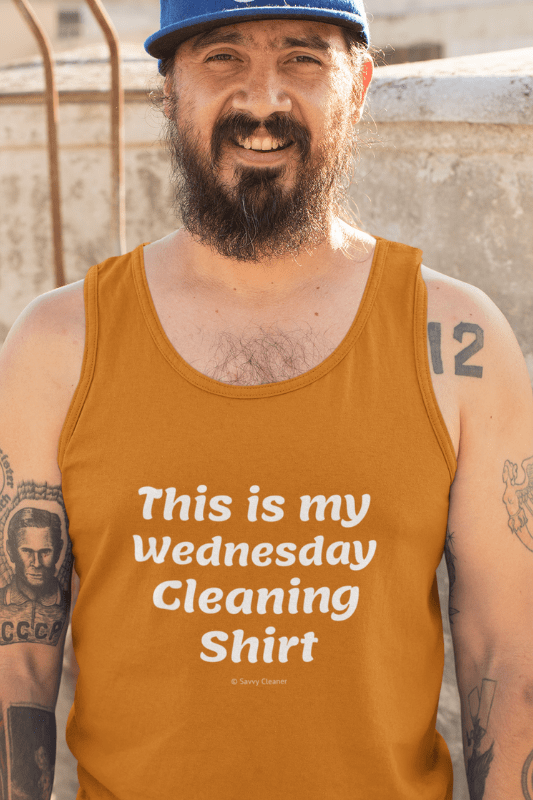 My Wednesday Cleaning Shirt, Savvy Cleaner Funny Cleaning Shirts, Classic Tank Top