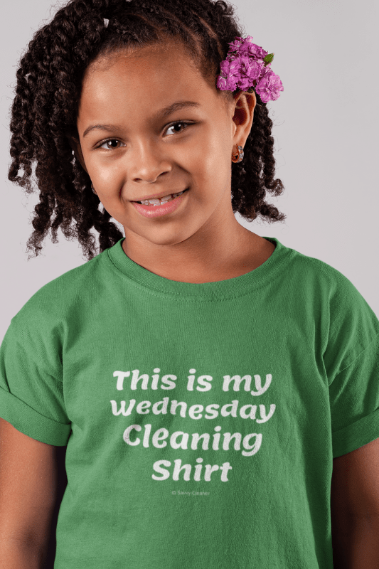 My Wednesday Cleaning Shirt, Savvy Cleaner Funny Cleaning Shirts, Kids Premium T-Shirt