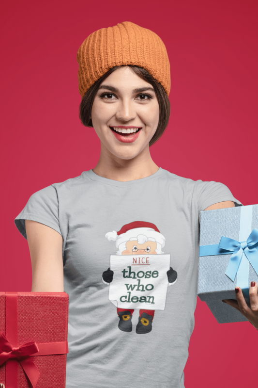 Nice List Savvy Cleaner Funny Cleaning Shirts Women's Standard T-Shirt