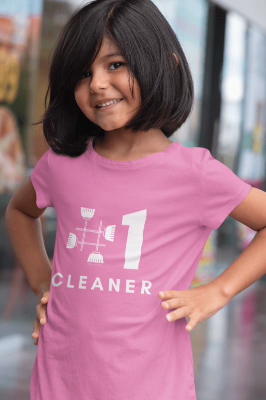 No 1 Cleaner, Savvy Cleaner Funny Cleaning Shirts, Kids Premium T-Shirt