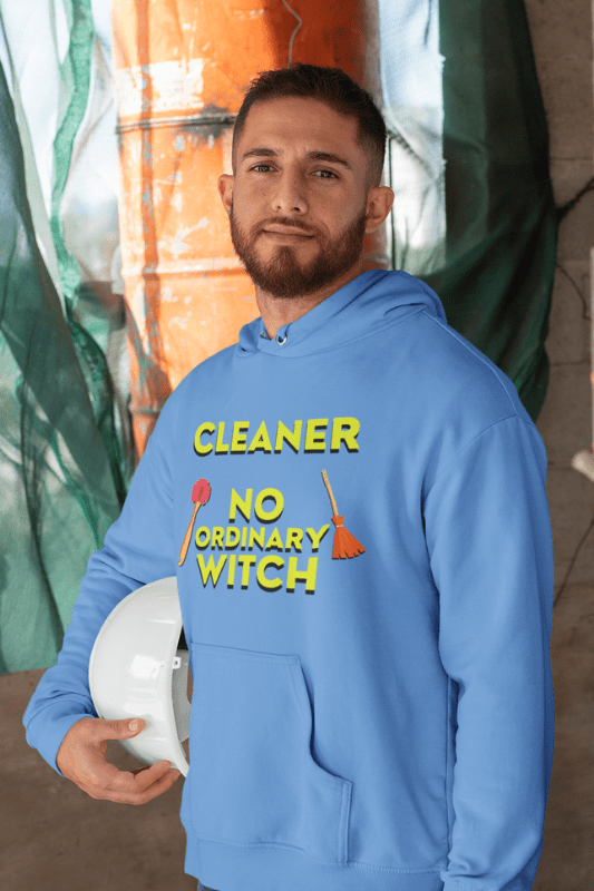 No Ordinary Witch, Savvy Cleaner Funny Cleaning Shirts, Classic Pullover Hoodie