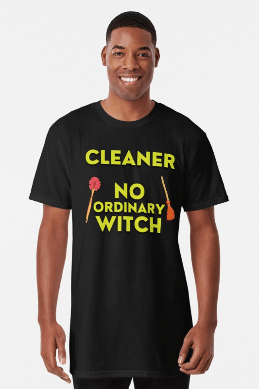 No Ordinary Witch Savvy Cleaner Funny Cleaning Shirts Long Tee