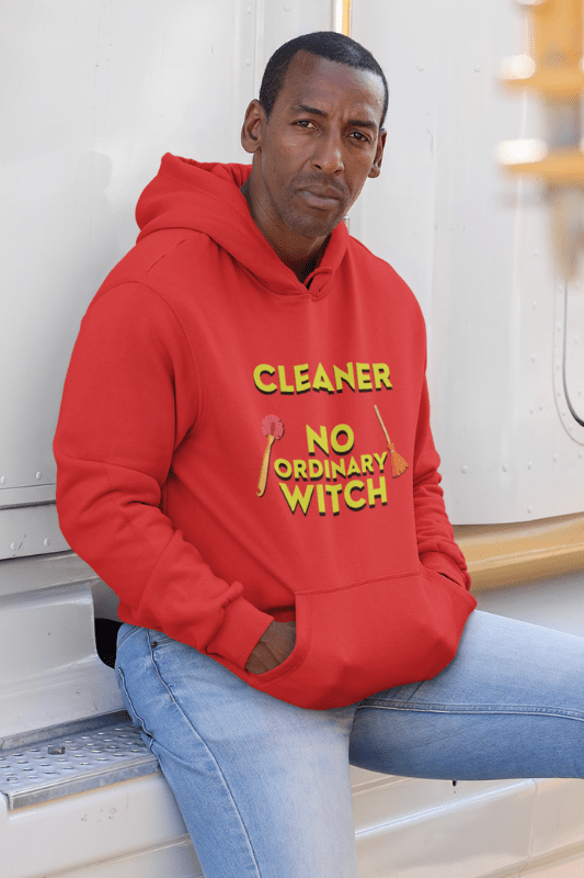 No Ordinary Witch, Savvy Cleaner Funny Cleaning Shirts, Premium Pullover Hoodie