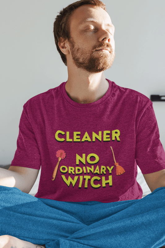 No Ordinary Witch, Savvy Cleaner Funny Cleaning Shirts, Premium T-Shirt