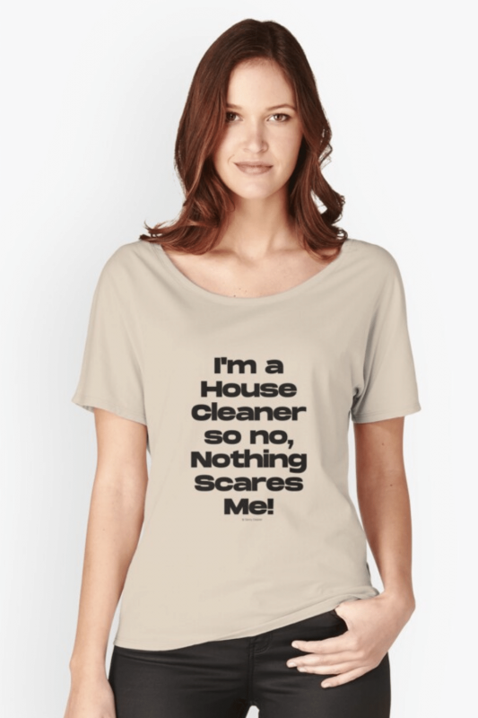 Nothing Scares Me Savvy Cleaner Funny Cleaning Shirts Relaxed Tee