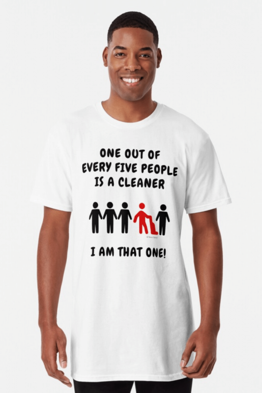 One Out Of Every Five Savvy Cleaner Funny Cleaning Shirts Long T-Shirt