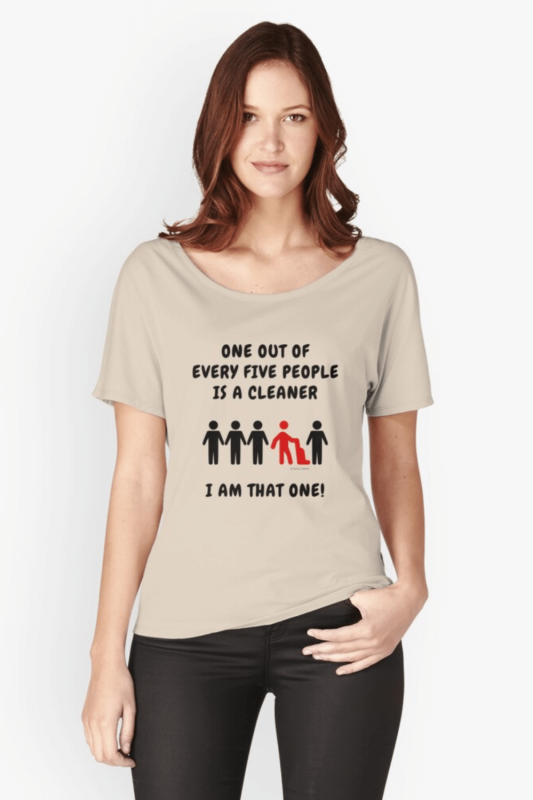 One Out Of Every Five Savvy Cleaner Funny Cleaning Shirts Relaxed Fit Tee