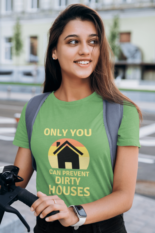 Prevent Dirty Houses Savvy Cleaner Funny Cleaning Shirts Women's Standard T-Shirt