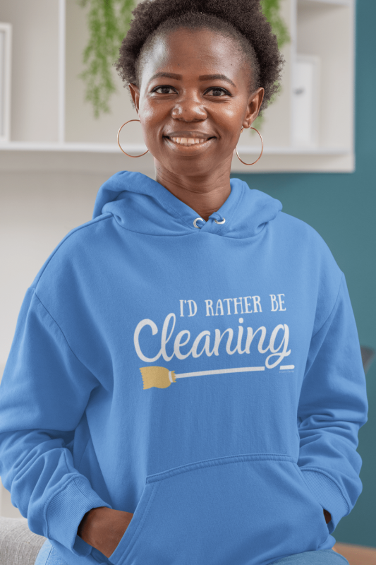Rather Be Cleaning Savvy Cleaner Funny Cleaning Shirts Classic Pullover Hoodie