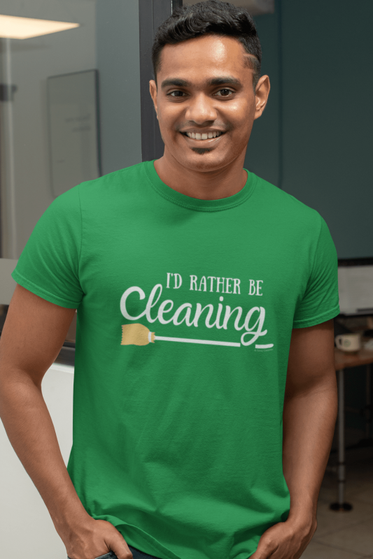 Rather Be Cleaning Savvy Cleaner Funny Cleaning Shirts Premium T-Shirt