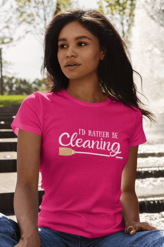 Rather Be Cleaning Savvy Cleaner Funny Cleaning Shirts Women's Classic T-Shirt
