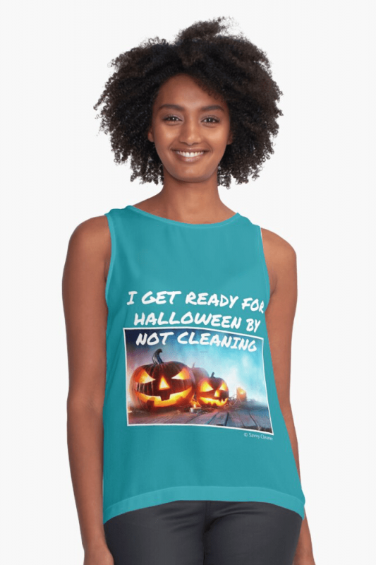 Ready For Halloween, Savvy Cleaner Funny Cleaning Shirts, Sleeveless shirt