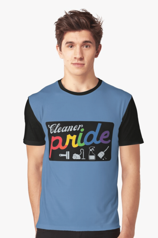 Retro Cleaner Pride Savvy Cleaner Funny Cleaning Shirts Graphic T-Shirt