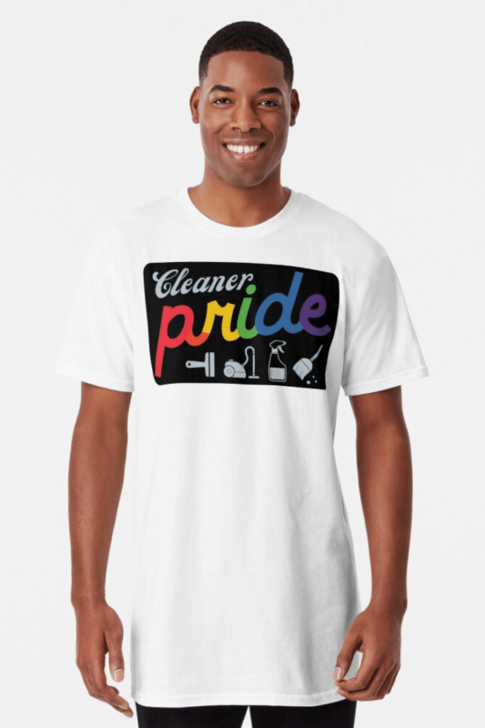 Retro Cleaner Pride Savvy Cleaner Funny Cleaning Shirts Long Tee