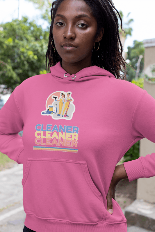 Retro Cleaner Savvy Cleaner Funny Cleaning Shirts Classic Pullover Hoodie