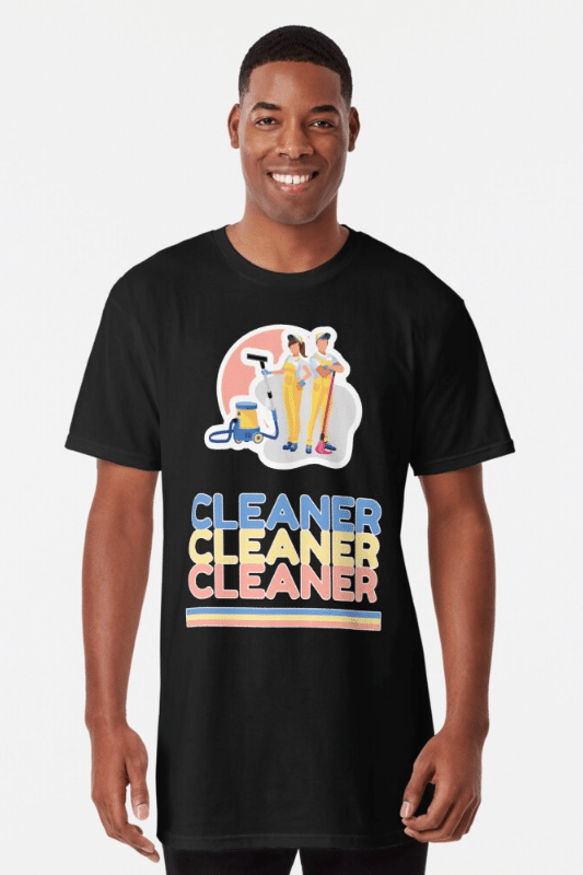 Retro Cleaner Savvy Cleaner Funny Cleaning Shirts Long Tee
