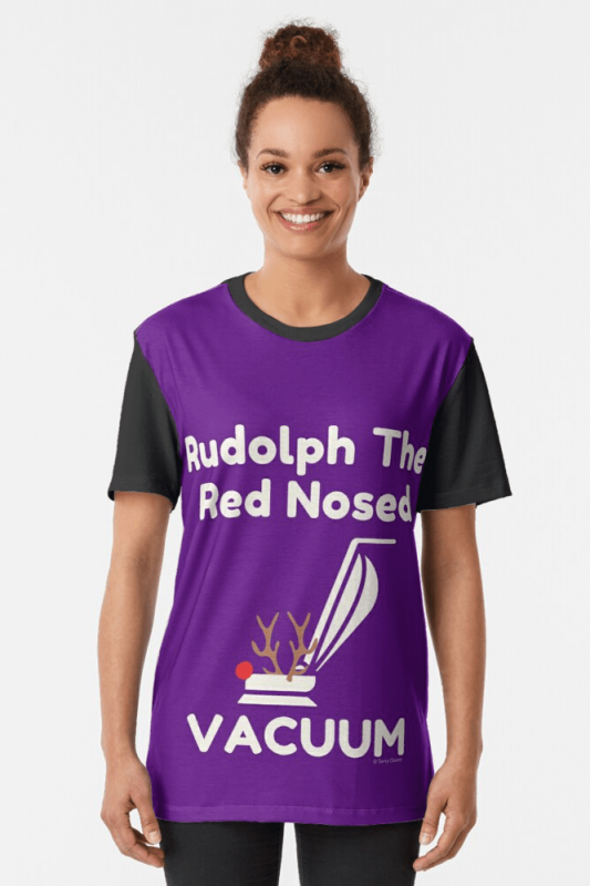 Rudolph the Red Nosed Vacuum, Savvy Cleaner Funny Cleaning Shirts, Graphic Shirt