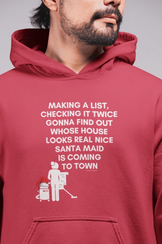 Santa Maid, Savvy Cleaner Funny Cleaning Shirts, Classic Pullover Hoodie