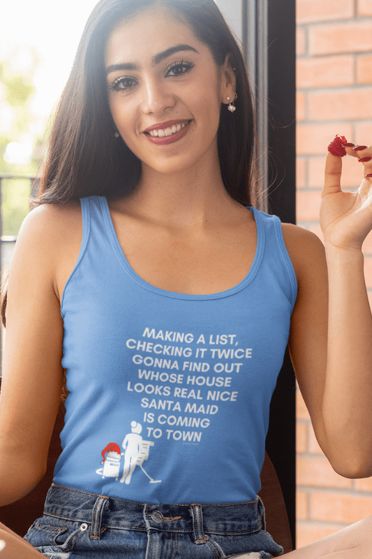 Santa Maid, Savvy Cleaner Funny Cleaning Shirts, Classic Tank Top
