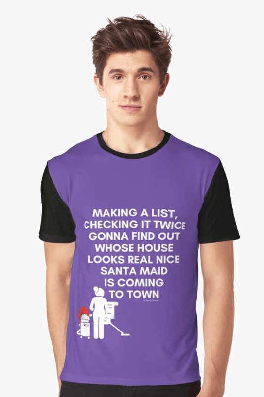 Santa Maid, Savvy Cleaner Funny Cleaning Shirts, Graphic Shirt