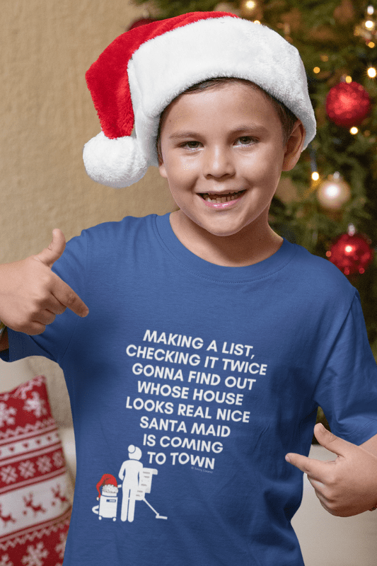Santa Maid, Savvy Cleaner Funny Cleaning Shirts, Kids Premium T-Shirt