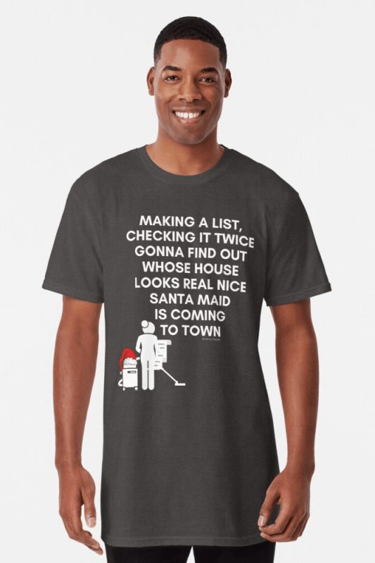 Santa Maid, Savvy Cleaner Funny Cleaning Shirts, Long Shirt