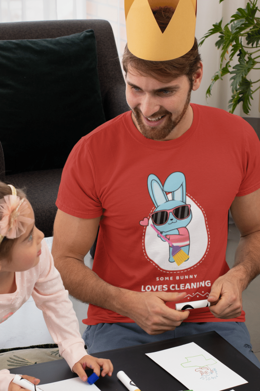 Some Bunny Loves Cleaning Savvy Cleaner Funny Cleaning Shirts Standard T-Shirt