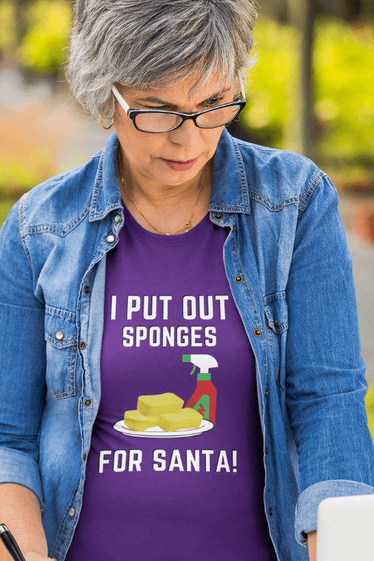 Sponges for Santa, Savvy Cleaner Funny Cleaning Shirts, Women's Classic T-Shirt