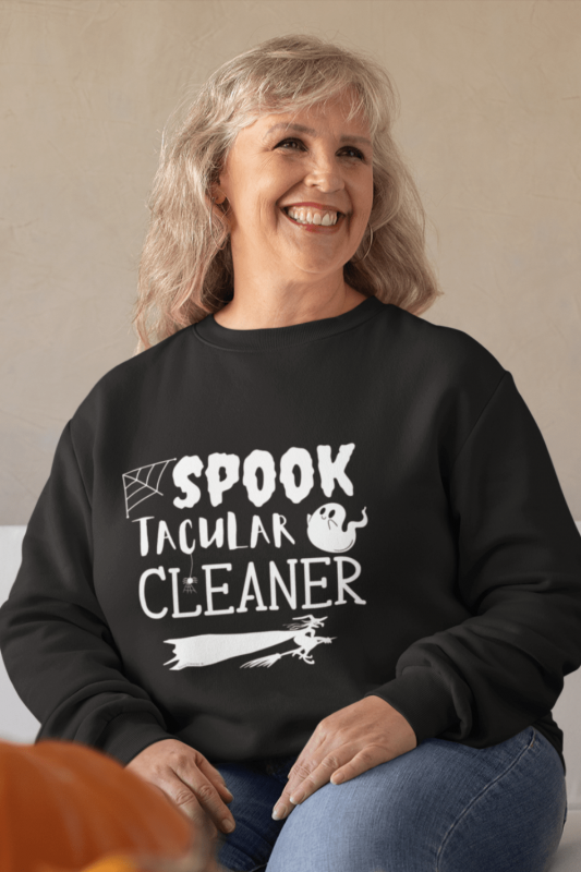 Spooktacular Cleaner Savvy Cleaner Funny Cleaning Shirts Standard Sweatshirt