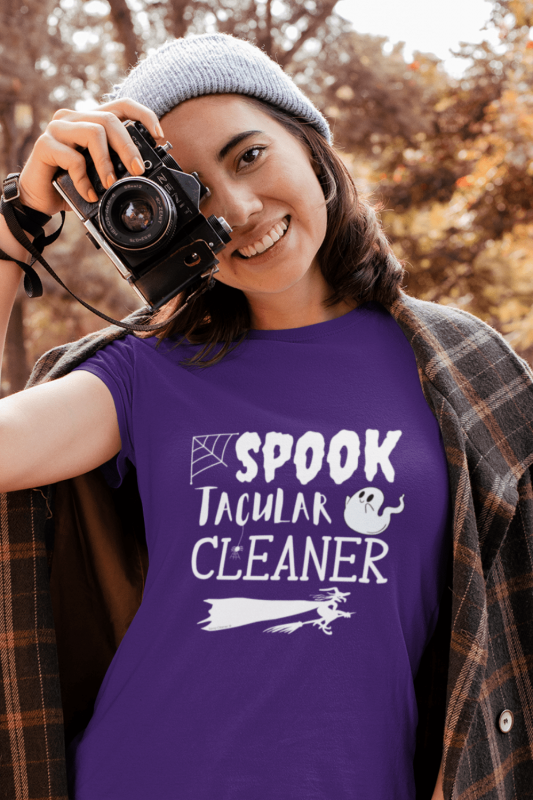 Spooktacular Cleaner Savvy Cleaner Funny Cleaning Shirts Women's Standard T-Shirt