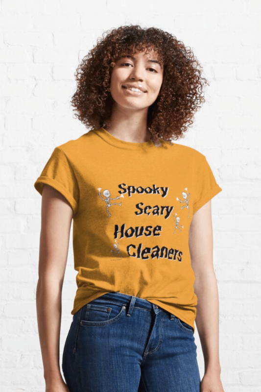 Spooky House Cleaners Savvy Cleaner Funny Cleaning Shirts Classic T-Shirt