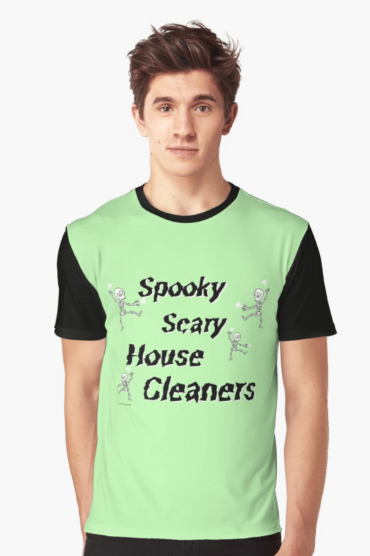 Spooky House Cleaners Savvy Cleaner Funny Cleaning Shirts Graphic T-Shirt