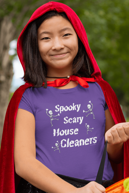 Spooky House Cleaners Savvy Cleaner Funny Cleaning Shirts Kids Premium T-Shirt